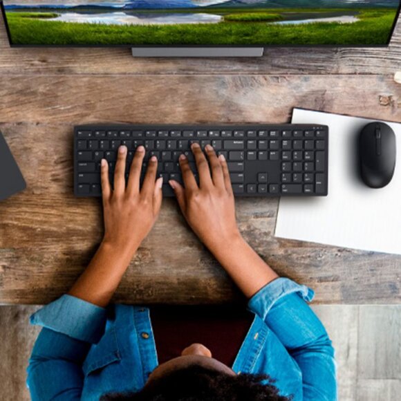 NIB DELL Pro Silent Wireless Keyboard and Mouse - KM5221W - US English - Black - Picture 8 of 8